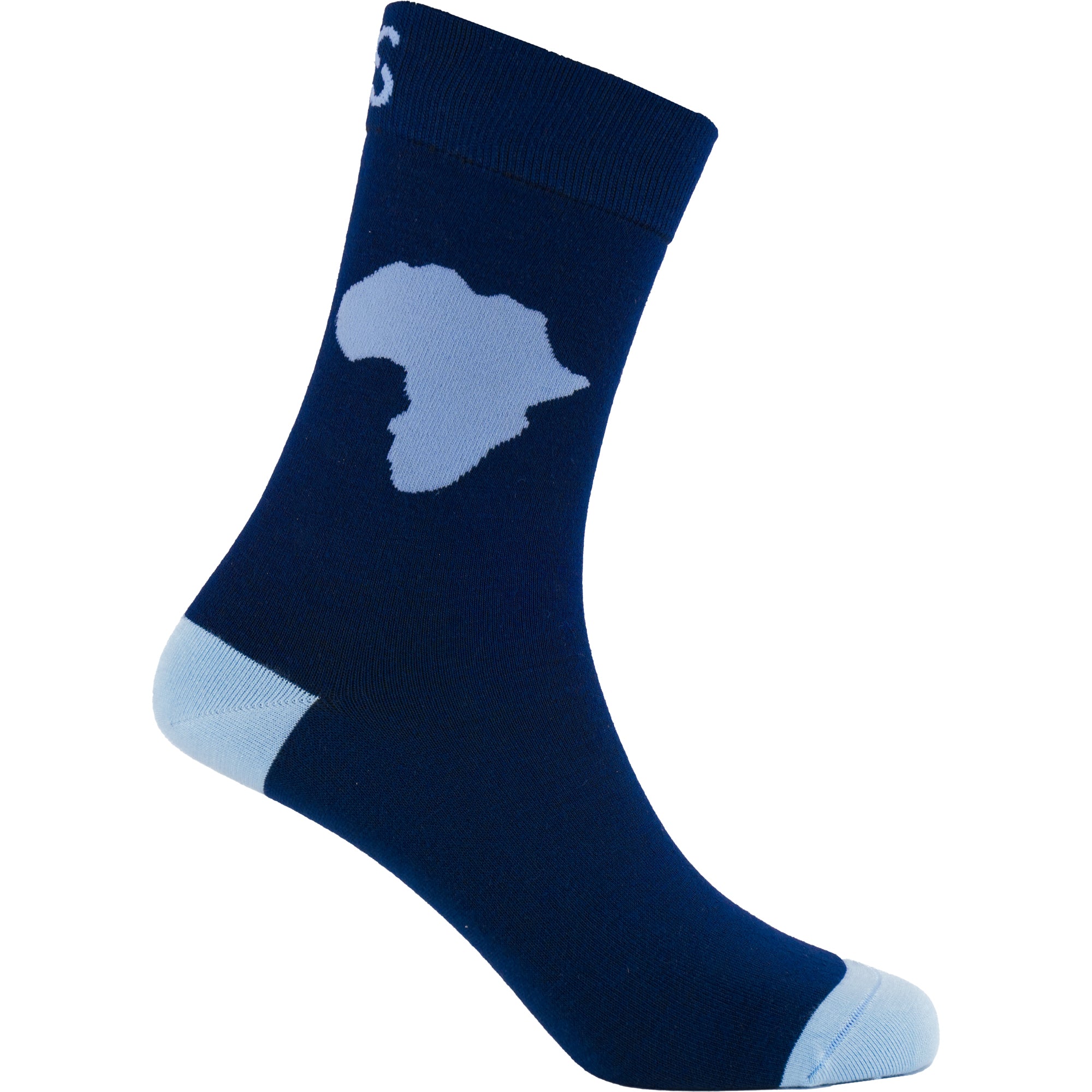 Africa (Blue) Bamboo Socks