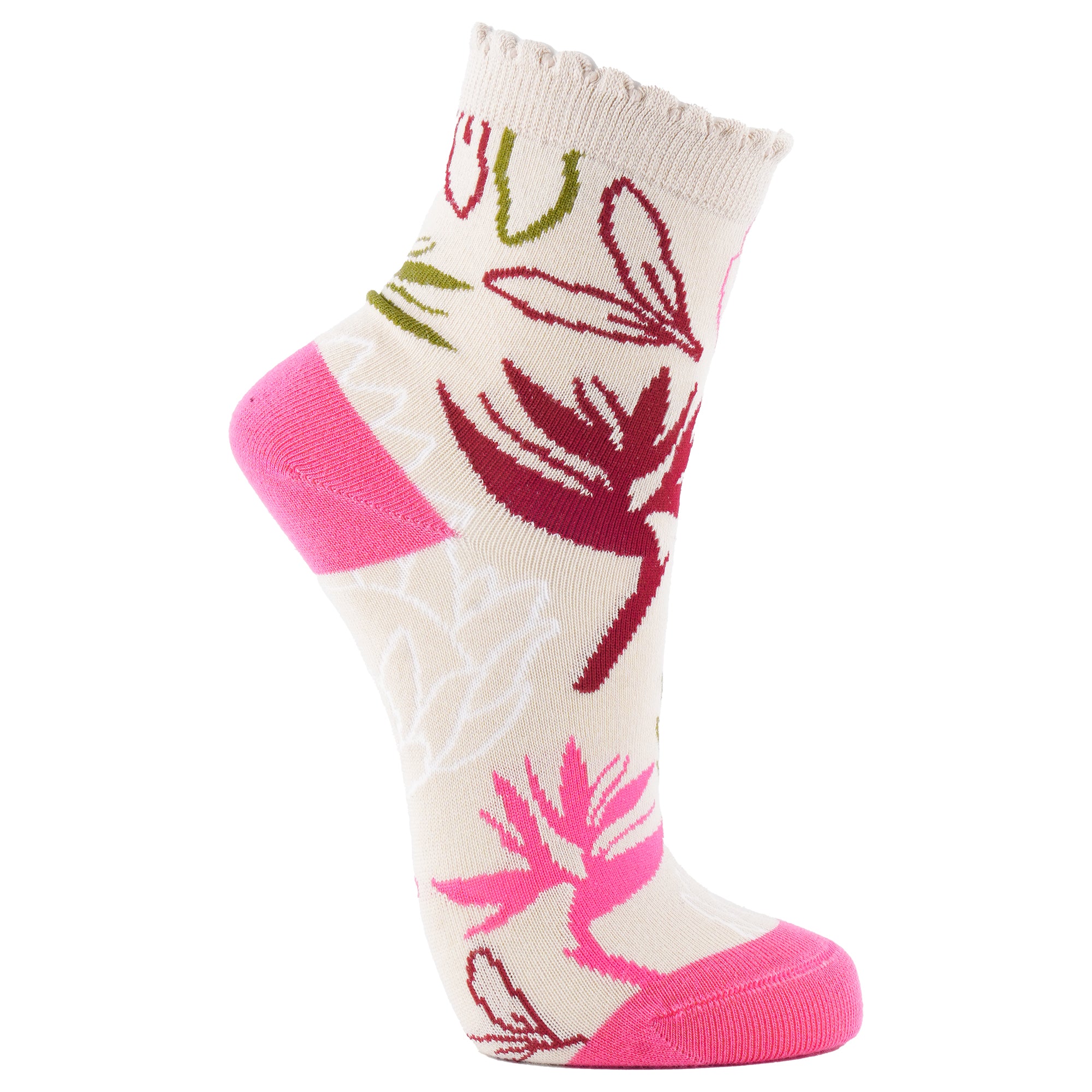 African Florals Bamboo Socks
