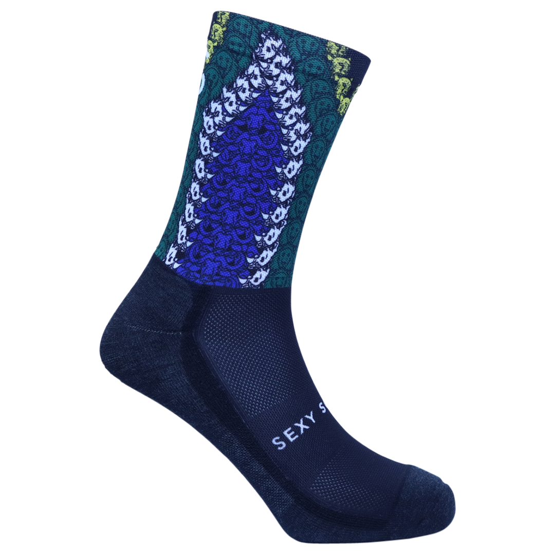 'Big 5 Flag Mohair Crew' Ultimate Runner Socks