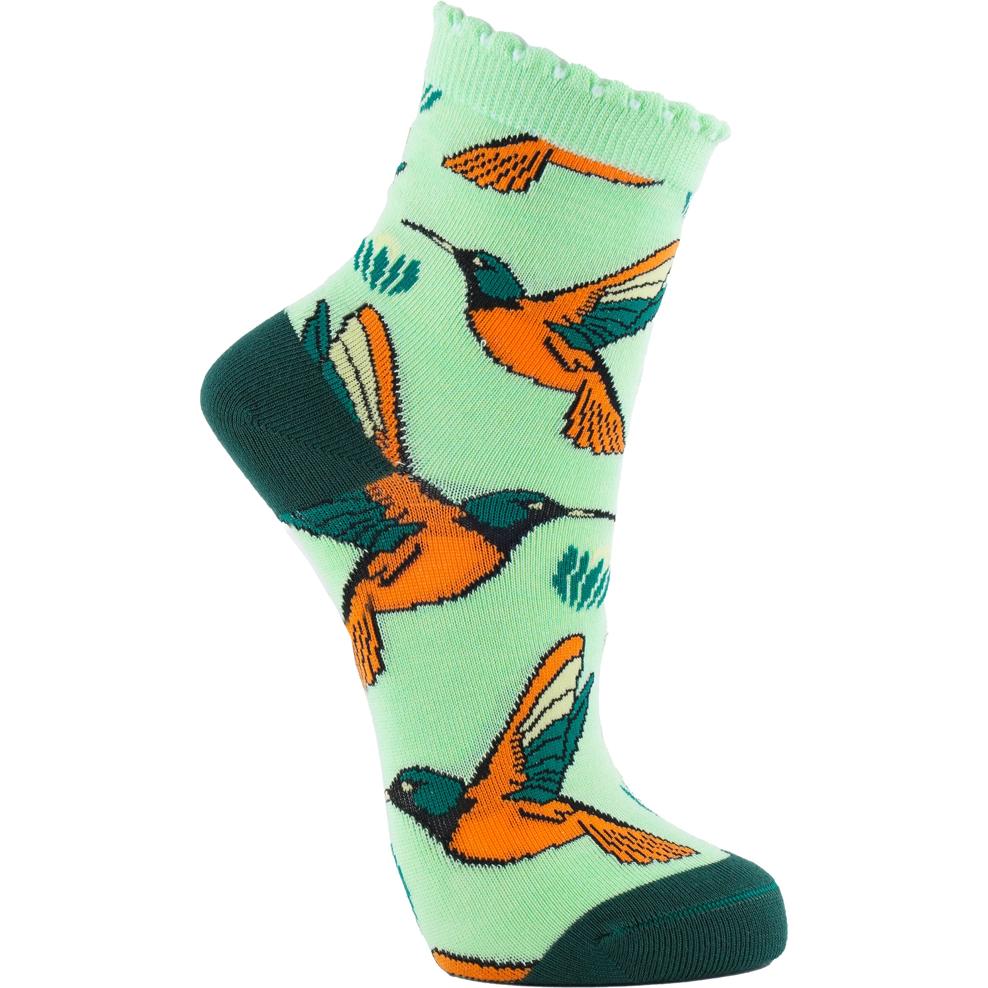 Orange Sunbird Bamboo Socks
