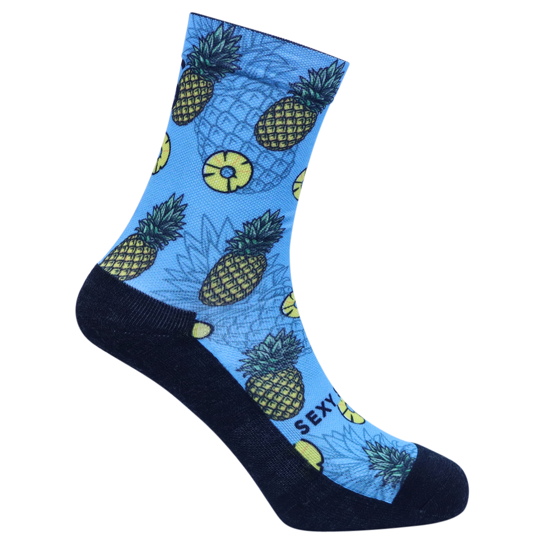 'Pineapple Mohair Crew' Ultimate Runner Socks