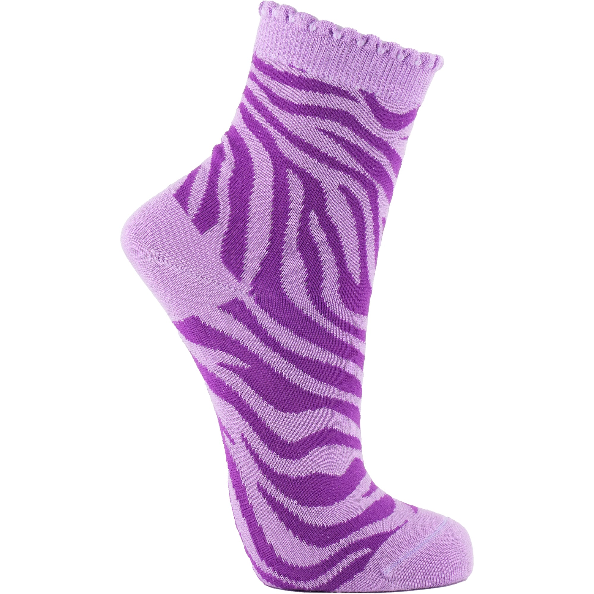 Purple Stripes Bamboo Socks